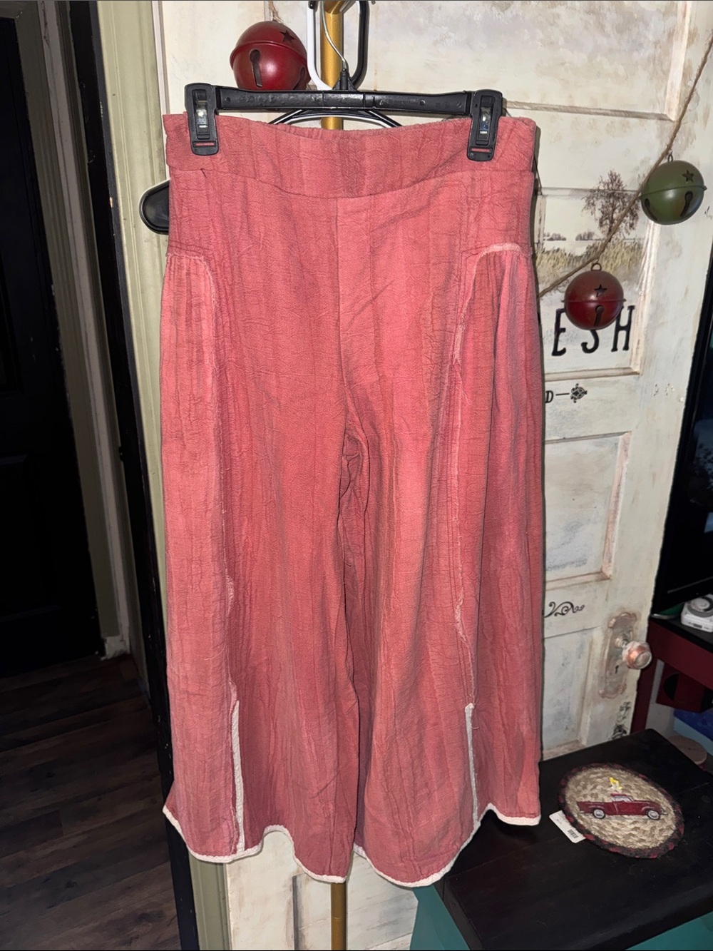 POL Dusty Rose Wide-Leg Pants